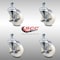 Service Caster 4 Inch SS Nylon Wheel Swivel 12mm Threaded Stem Caster Set Brake SCC SCC-SSTS20S414-NYS-TLB-M1215-4 - alternate 5
